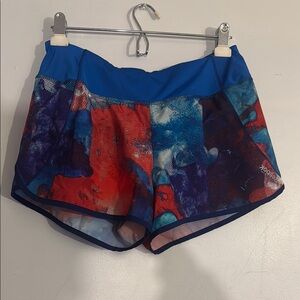 Reebok Blue and Red Athletic Shorts